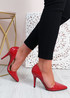 Paula Red High Heels Shoes