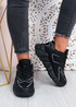 Lilly Black Chunky Trainers