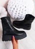 Veronica Black Platform Boots