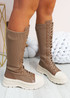 Molly Khaki Knee High Boots
