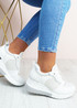 Stacey White Wedge Trainers
