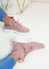 Gabrielle Pink High Top Trainers
