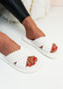Loni White Comfy Slippers