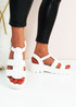 Abbie White Strappy Sandals