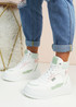 Libby White Green High Top Trainers
