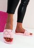 Georgina Pink Quilted Slippers