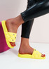 Georgina Yellow Quilted Slippers