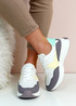Ryleigh White Yellow Comfy Sneakers