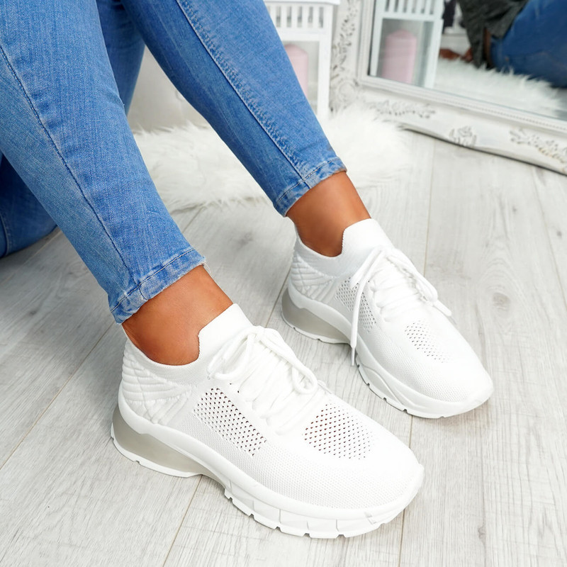 Affa White Sport Chunky Trainers