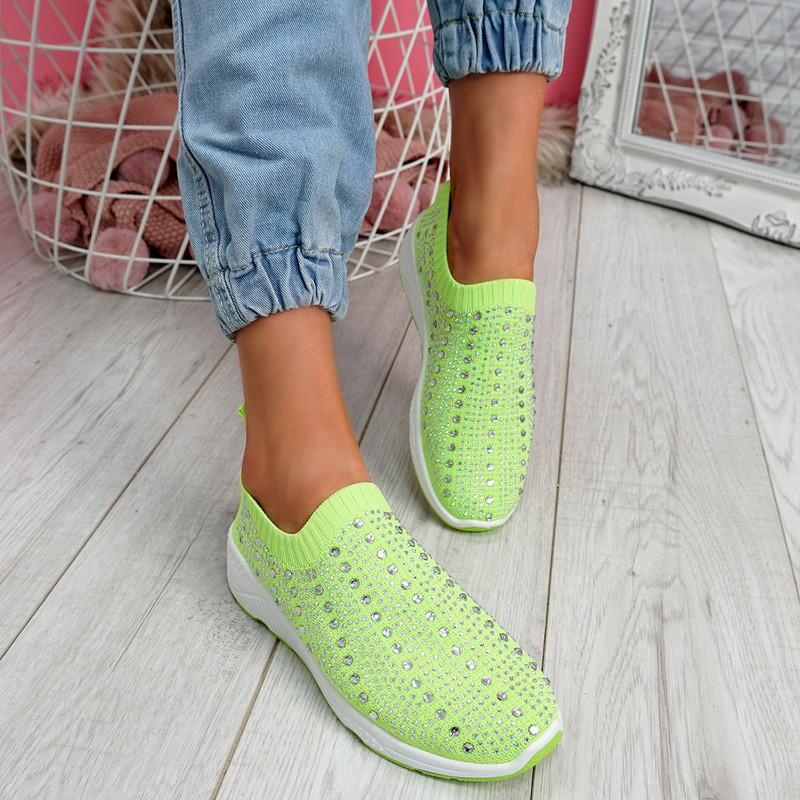 Kenny Green Studded Sock Sneakers