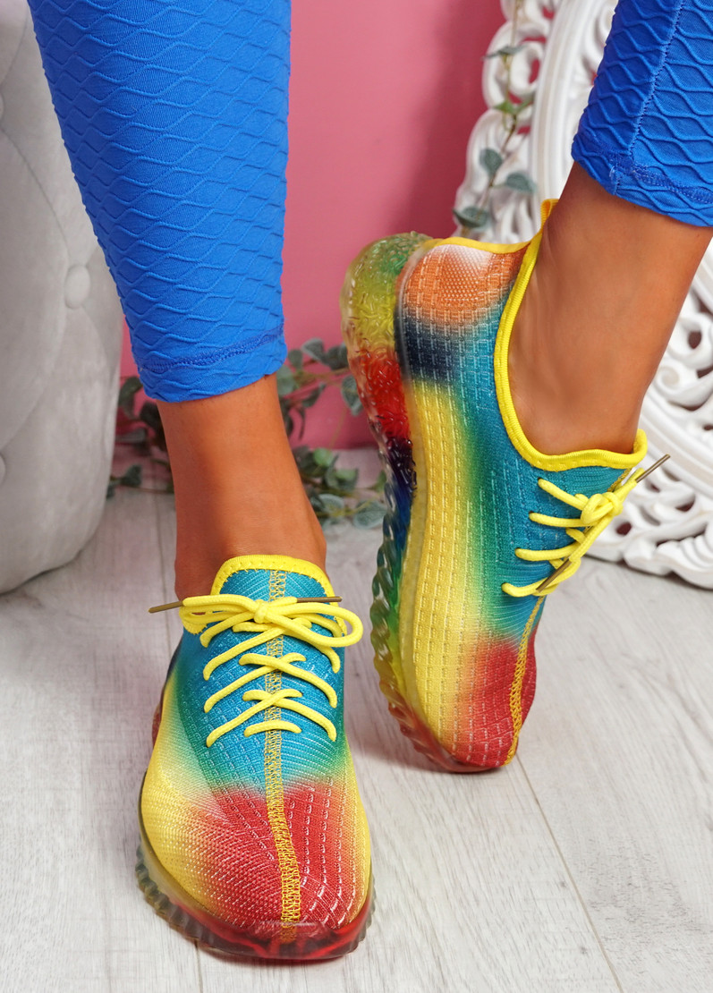 Rufo Yellow Rainbow Sneakers