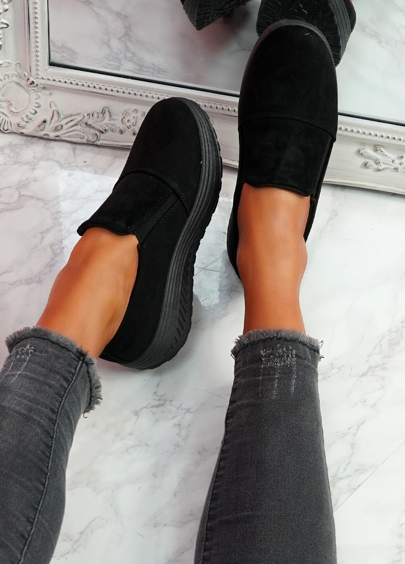 Lote All Black Slip On Sport Trainers