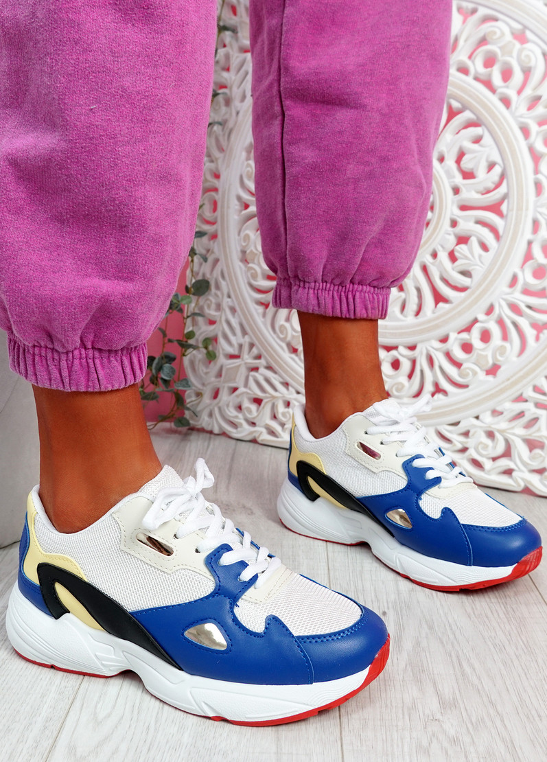 Yusa Blue Chunky Sneakers