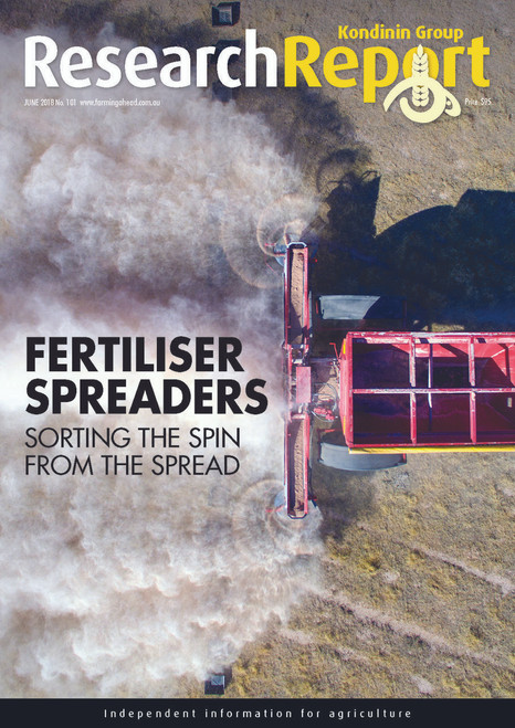 Research Report 101: Fertiliser Spreaders 