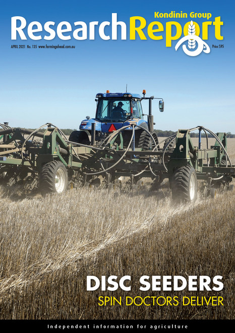Research Report 135: Disc Seeders