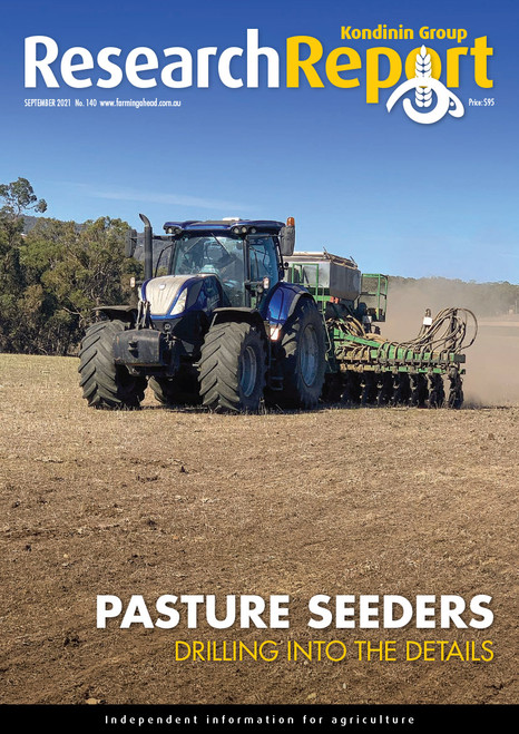 Research Report 140: Pasture Seeders