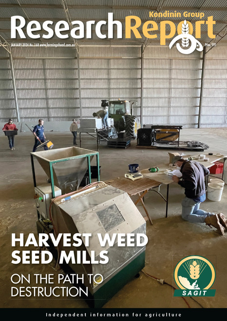 Research Report 168: HARVEST WEED SEED MILLS