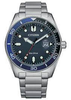 Citizen Eco-Drive Gents Stainless Steel with Blue Dial WatchAW1761-89L