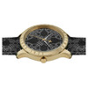 Vivienne Westwood's, Berkley Gold with Black patterned leather strap and dial, VV268GDBK