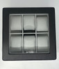 Black Vegan Leather 6 Slot Watch Storage Box WB A353