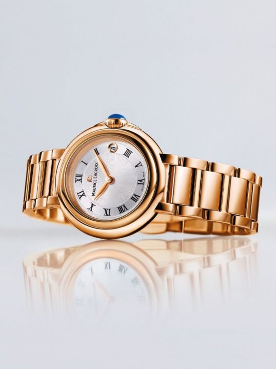 MAURICE LACROIX 腕時計 FA1003-PVP06-170-1 GOLD Lady's Maurice Lacroix Fiaba Date FA1003-PVP06-170-1 rose gold