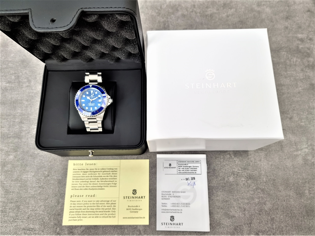 NEW Steinhart Ocean 39 Vintage Pepsi GMT Premium Hong Kong LIMITED EDITION  Watch | eBay