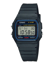 Casio Midsize Quartz Digital F91W-1