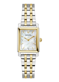 Bulova Ladies Quartz Bi Tone Watch - 98P220