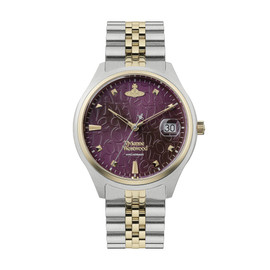 Vivienne Westwood, Gold and SS with maroon dial VV261BYSG