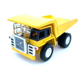 Collectable Big Little Yellow Dump Truck Clock CC3592YL