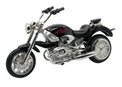 Collectible Classic Black Motor Bike Clock C3307BK