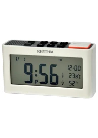 Rythmn Digital Wall/Table Alarm Clock-White LCT101NR03