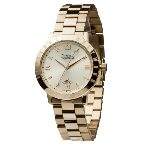 Vivienne Westwood, Bloomsbury watch, Gold with gold dial, VV152GDGD