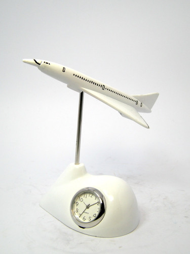 Collectable Concorde Clock with stand CC3441WH