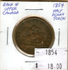Bank of Upper Canada: 1854 Half Penny P4 #4a