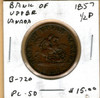 Bank of Upper Canada: 1857 Half Penny #4c