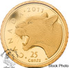 Canada: 2011 25 Cent Cougar Gold Coin