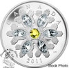 Canada: 2011 $20 Crystal Topaz Silver Coin