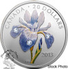 Canada: 2013 $20 Blue Flag Iris Fine Silver Coin