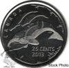 Canada: 2013 25 Cent Life in the North BU-Frosted Tail