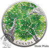 Canada: 2018 $30 Canadian Canopy: The Maple Leaf Pure Silver Coloured Coin