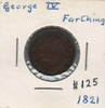 Great Britain: 1821 Farthing George IV