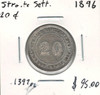 Straits Settlements: 1896 20 Cents