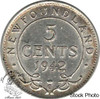 Canada: Newfoundland 1942c 5 Cent Silver EF40