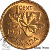 Canada: 1951 1 Cent MS64 Red