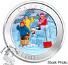 Canada: 2018 50 Cents 3D Snowball Fight Lenticular Coin