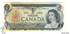 Canada: 1973 $1 Bank Of Canada Banknote Lawson-Bouey BC-46a 2 Letters UNC