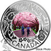 Canada: 2019 $3 Celebrating Canadian Fun and Festivities: Cherry Blossoms Fine Silver Coin