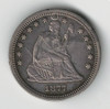 Love Token: "WMJC" On US 1877, 25 Cent Host Coin