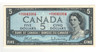 Canada: 1954 $5 Bank Of Canada Replacement Banknote *N/X